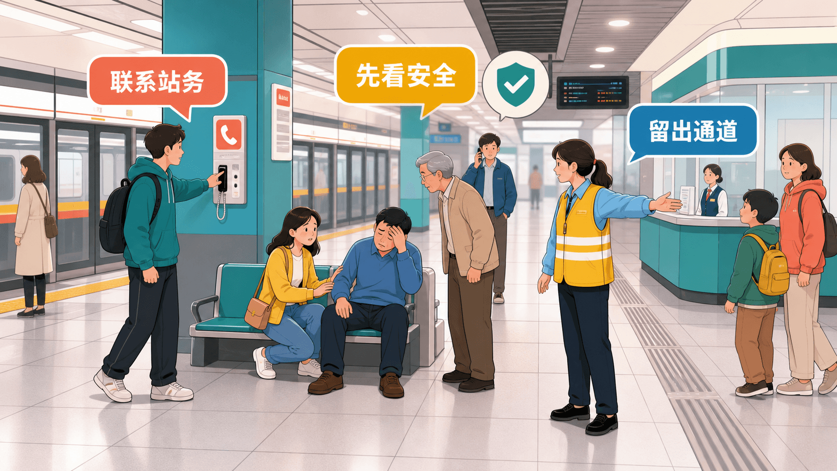 地铁站内的安全协作