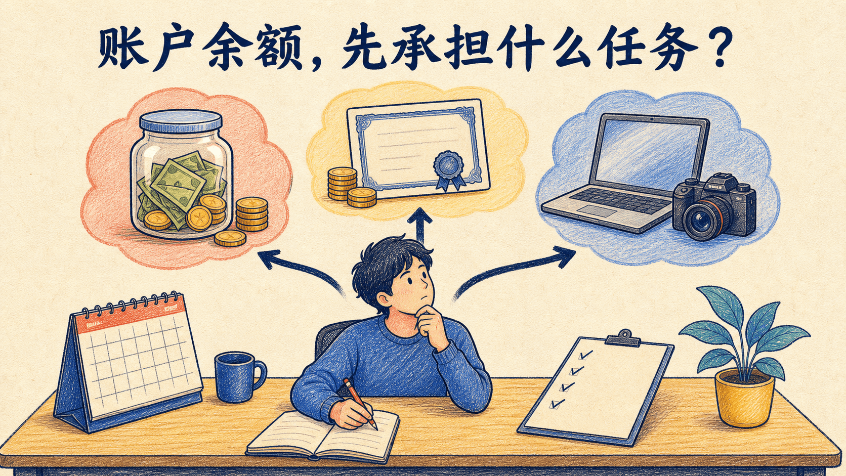 林岚在现金储备、短债基金与设备升级之间安排账户余额