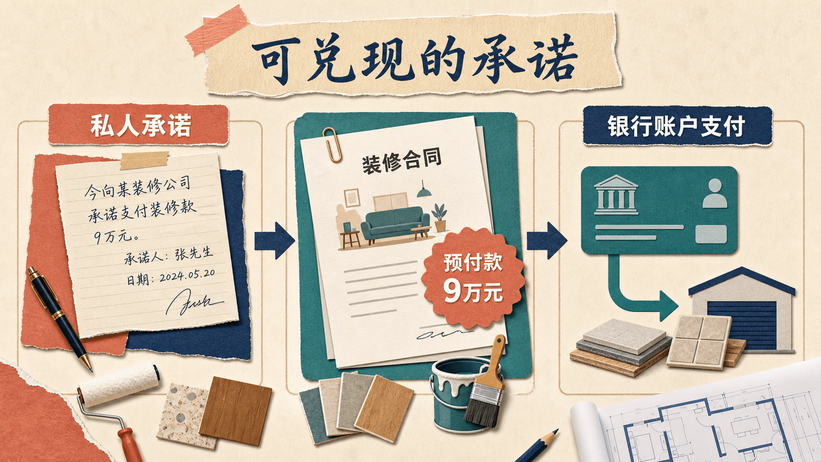 从私人承诺到银行账户支付