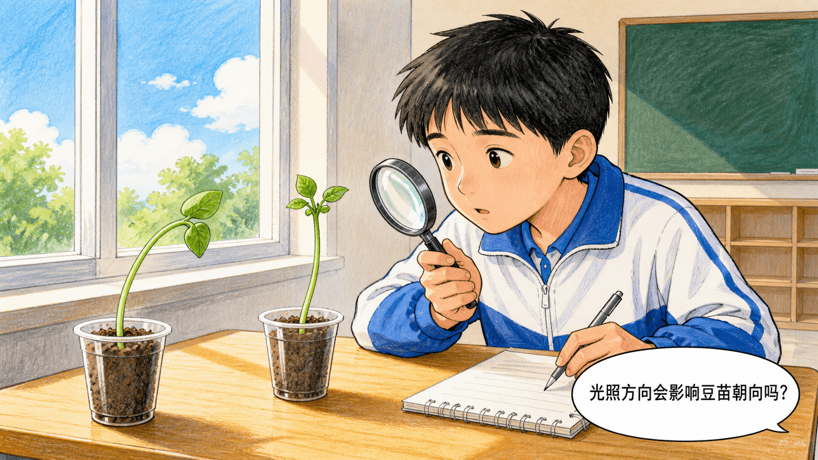 窗边的豆苗启发我们提出可检验的问题