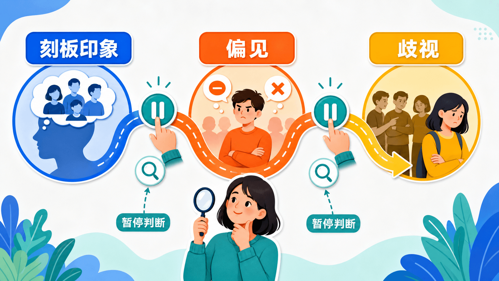 刻板印象、偏见与歧视之间可被打断的链路