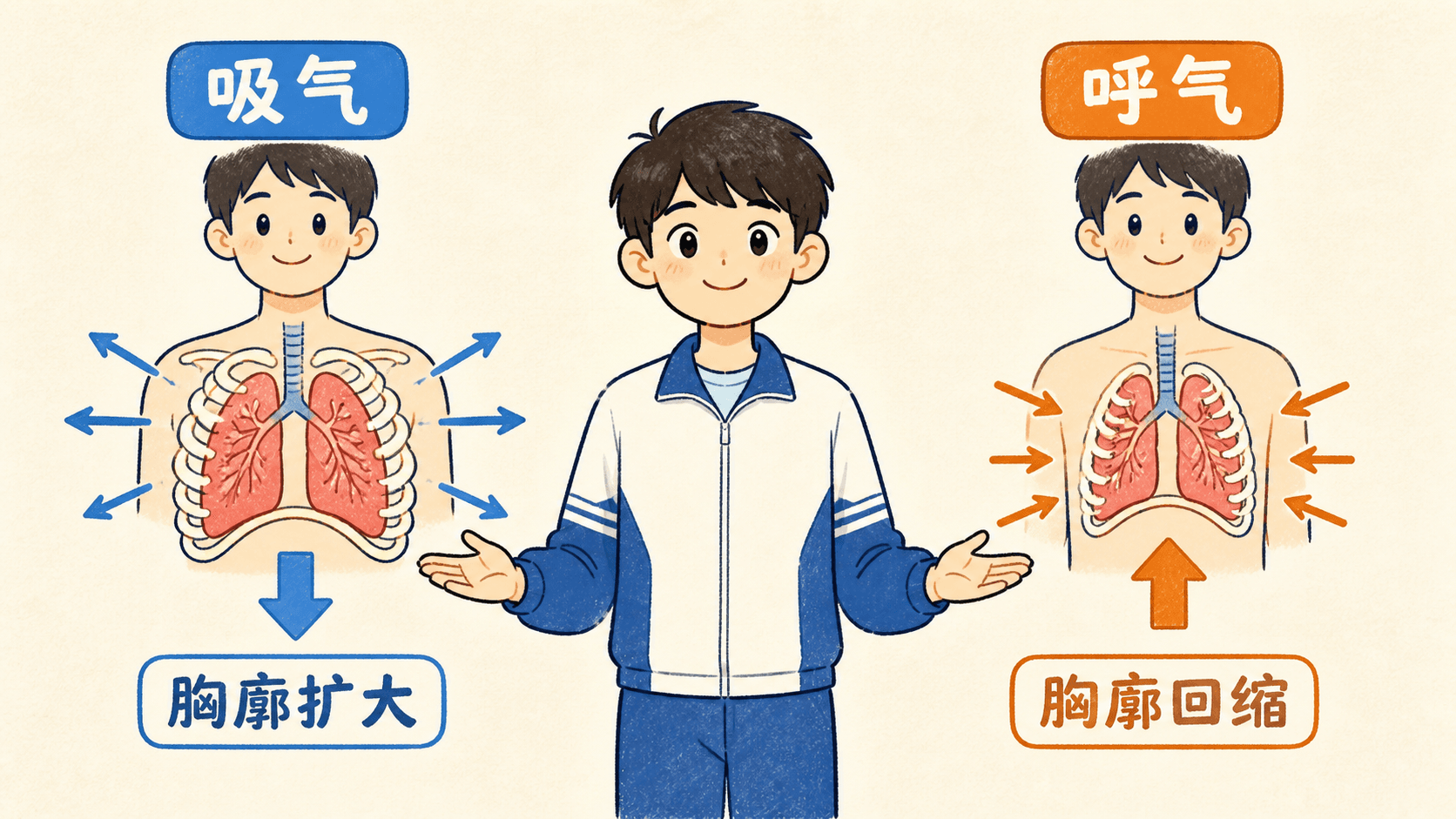 胸廓呼吸运动