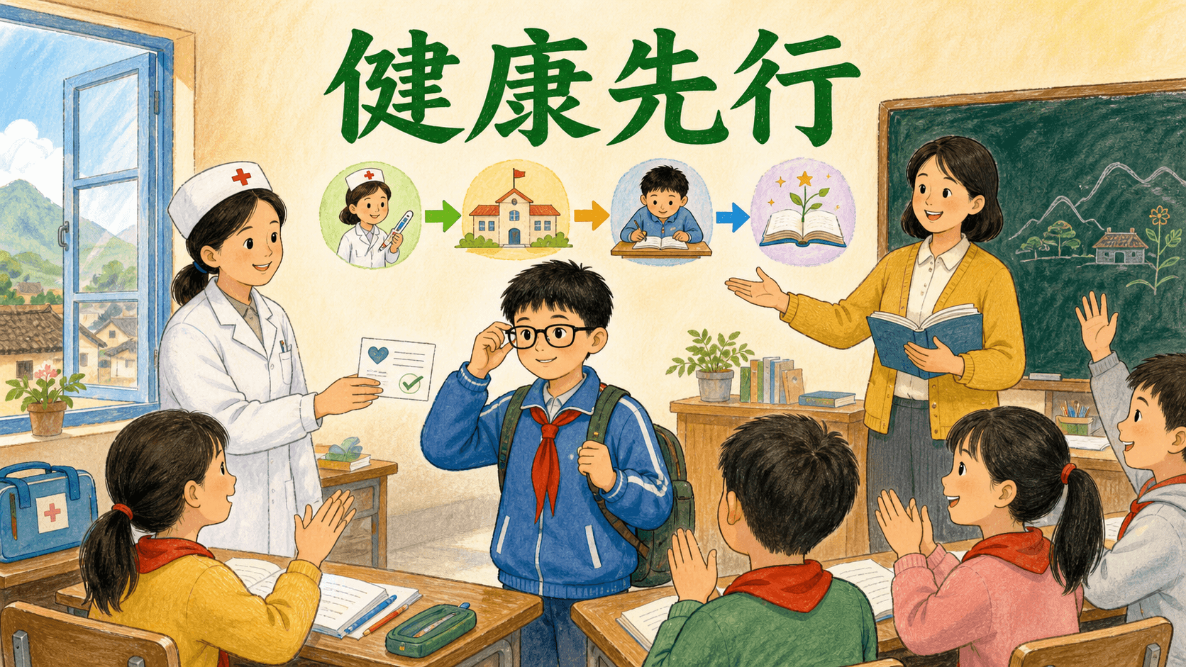 健康、出勤、专注与学习之间的可能路径