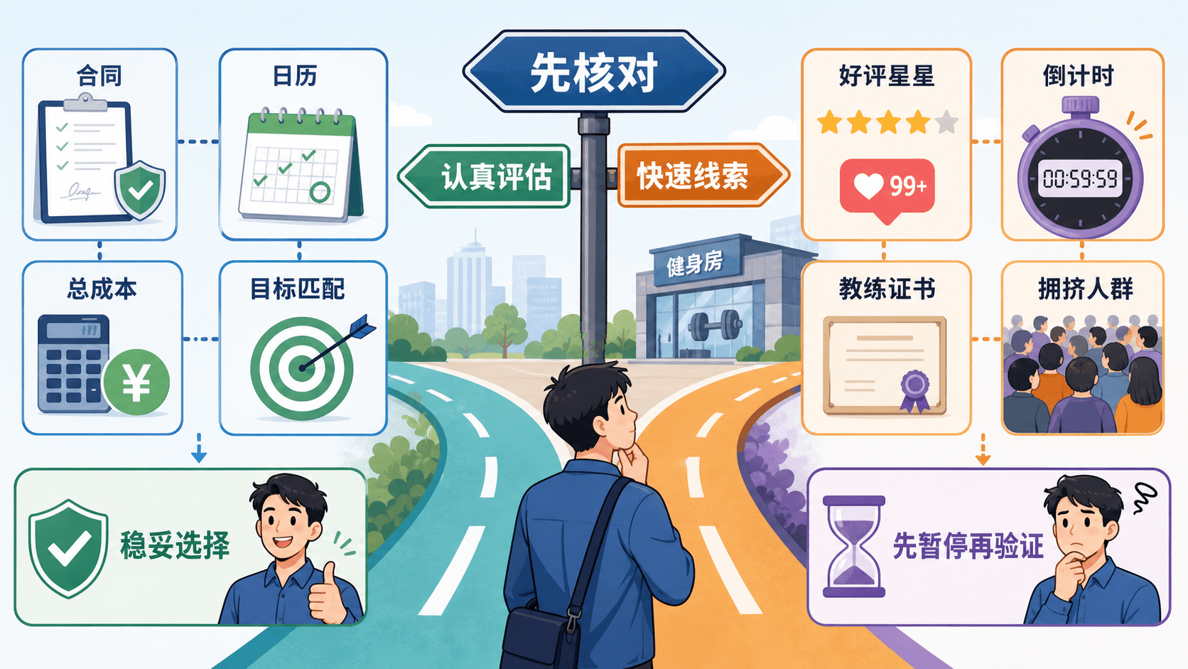 中心路径与外围路径在健身续费决策中的分流对比