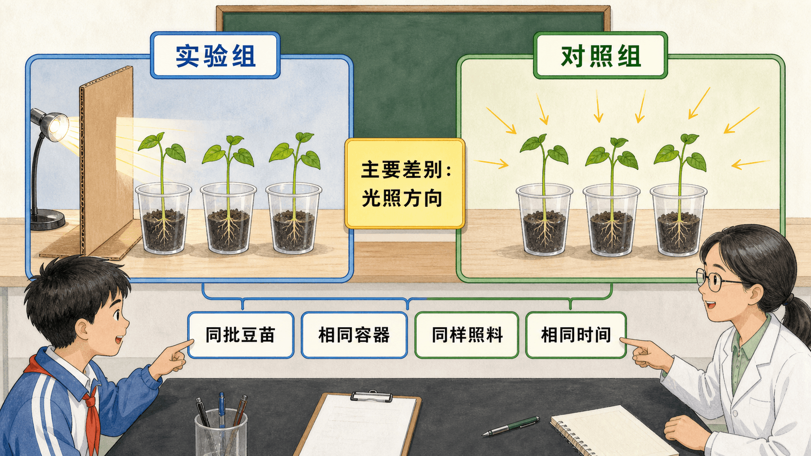 对照让比较更有说服力
