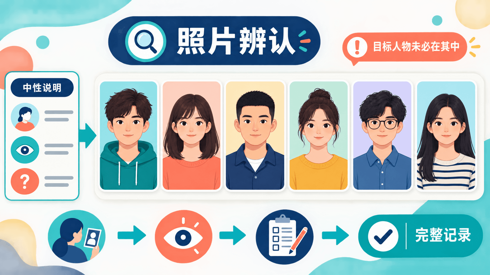 照片辨认程序信息图