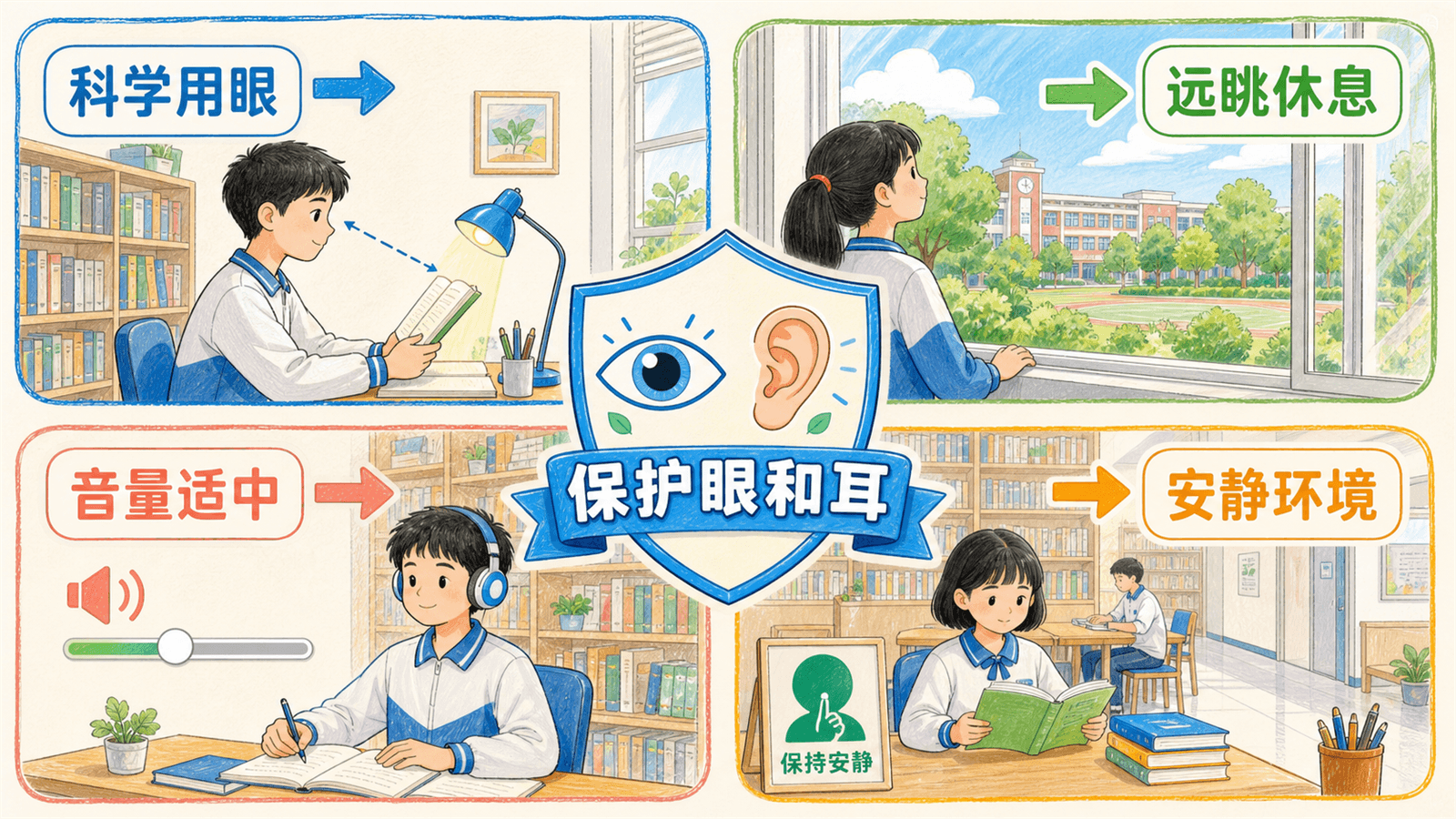 保护眼睛与耳朵的校园行动