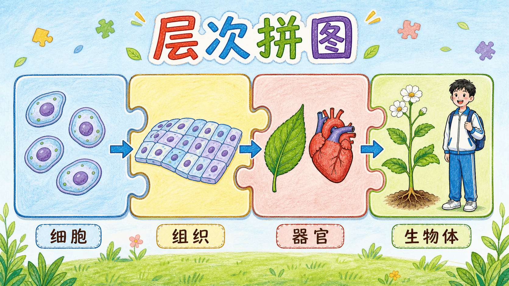 结构层次拼图