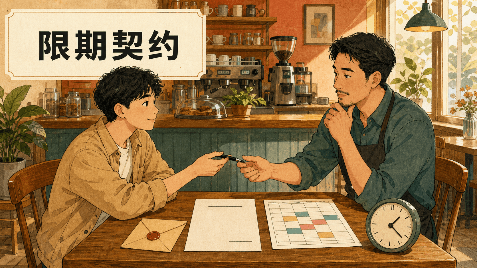 签字排班表和时钟强调劳动力只能在限定期限内出售