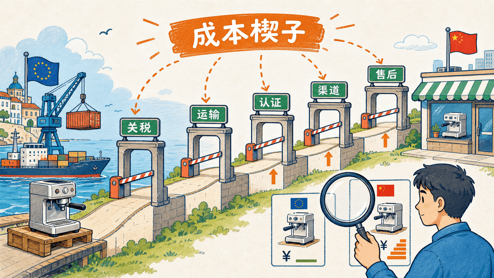 关税、运输、合同定价、渠道与本地服务如何在跨境价格之间形成楔子
