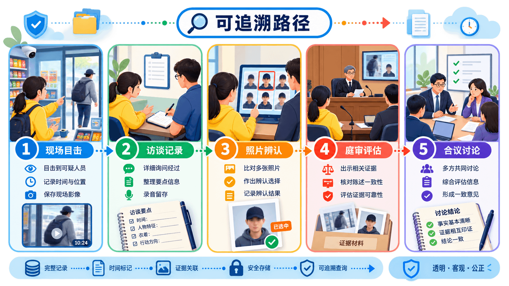 司法程序可追溯路径信息图