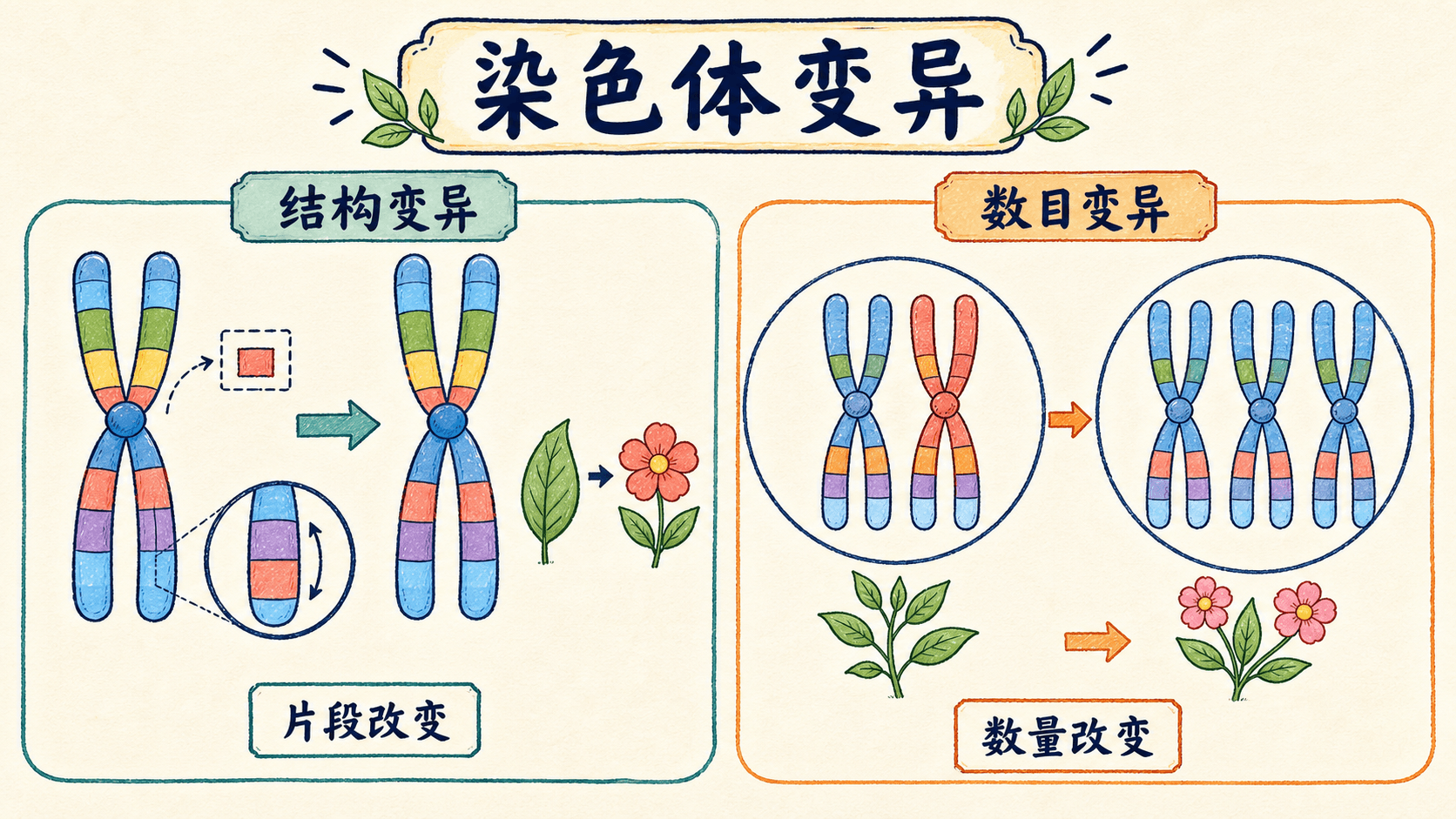 基因重组的来源 减数分裂中非同源染色体自由组合和同源染色体交叉互换形成不同配子的示意图