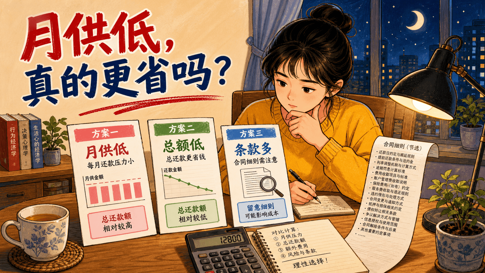 月供低时也要比较完整付款条件