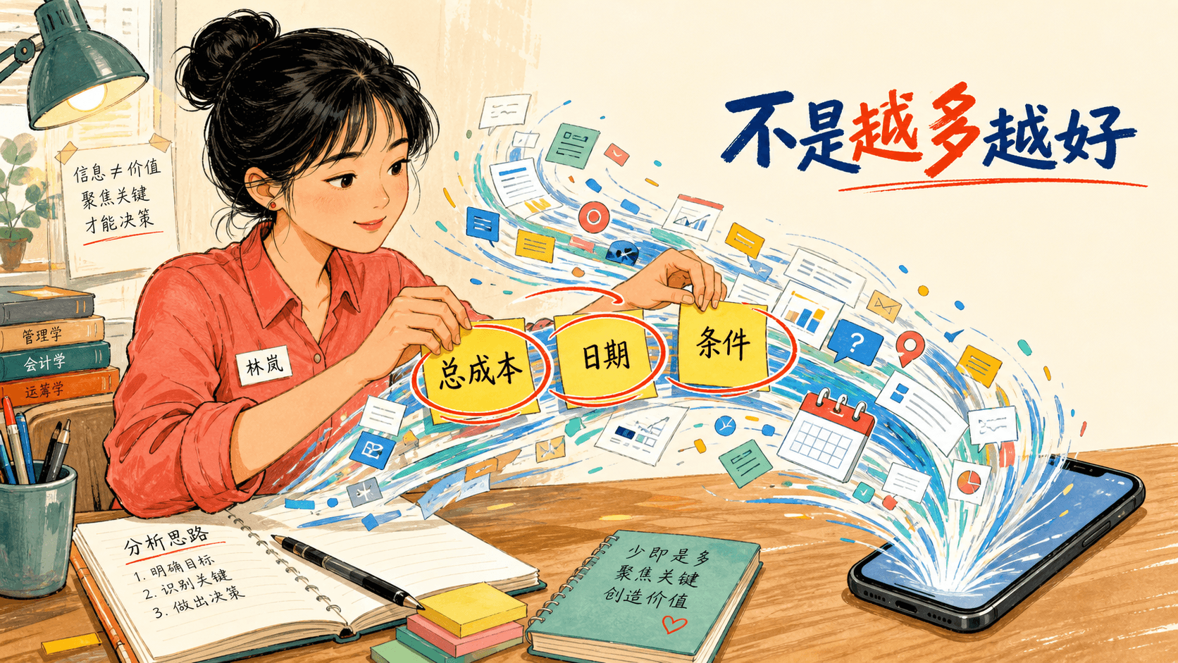 从信息洪流中先圈出总成本日期和条件