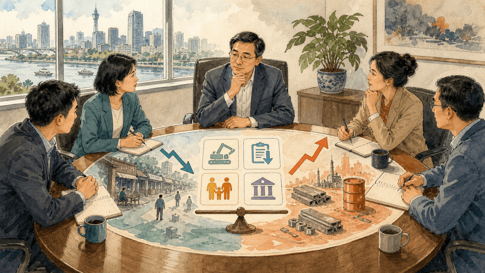 澜江市财政局团队在需求走弱和成本上升背景下研判政策组合