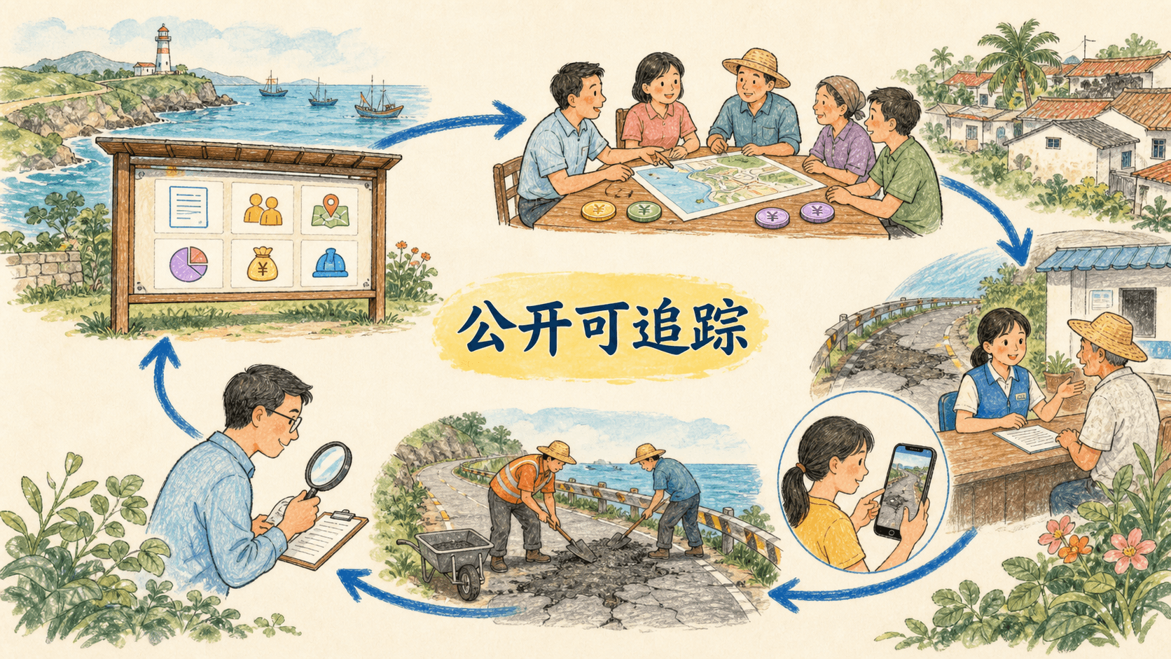 公开信息、县村协作与独立核验构成的治理闭环