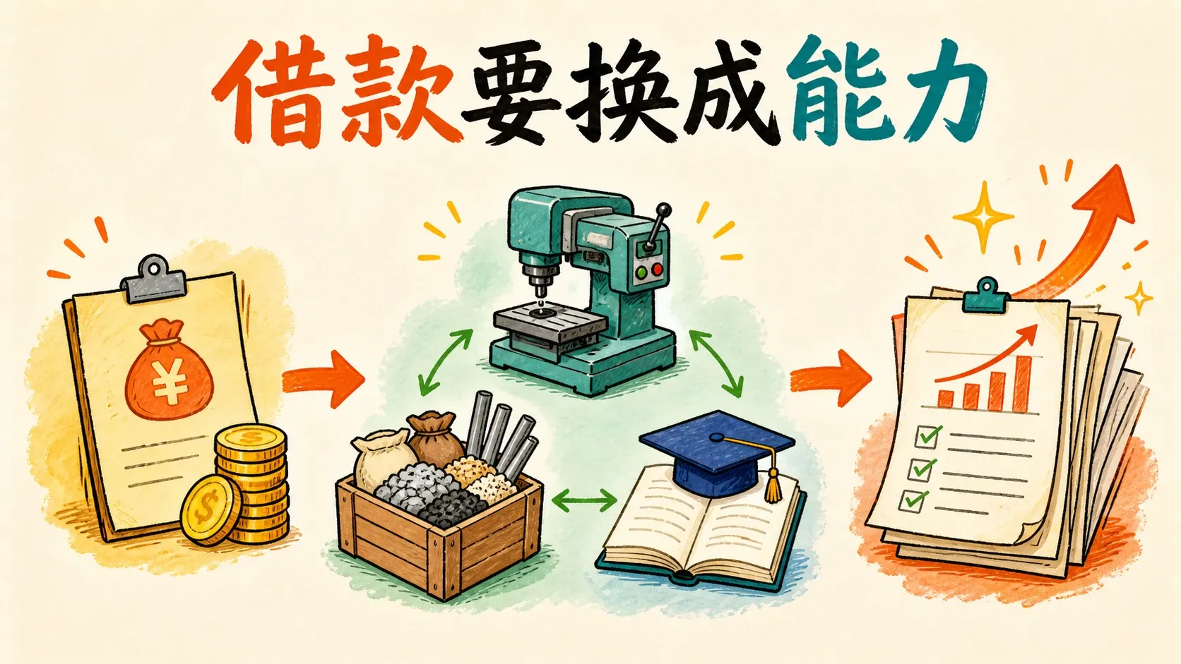 借钱换来