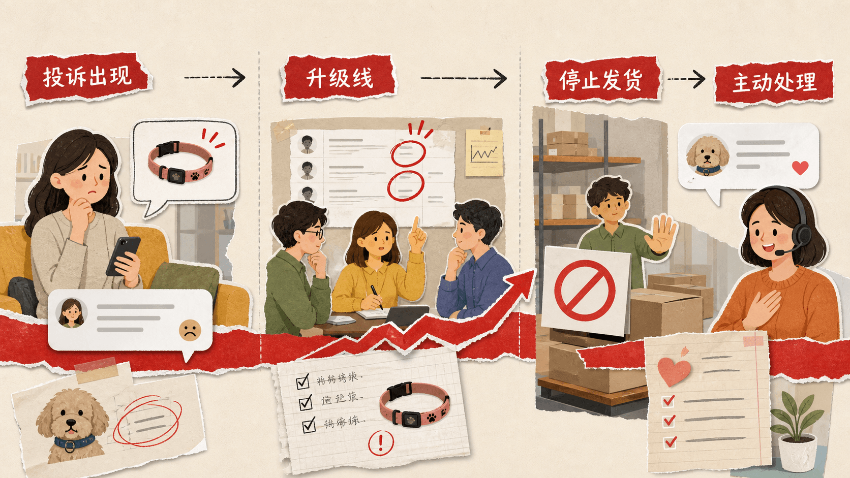 小店为产品瑕疵设置升级线并主动召回的拼贴叙事