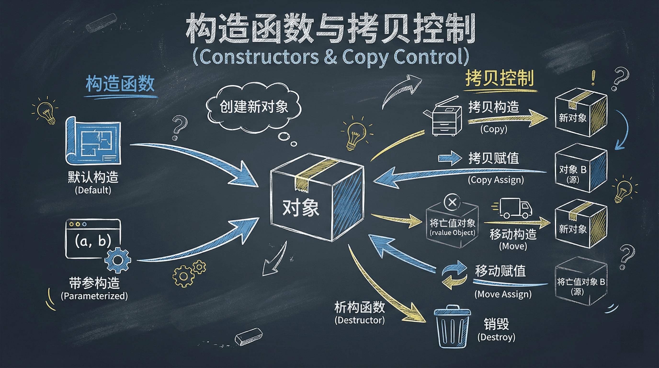 构造函数与拷贝控制