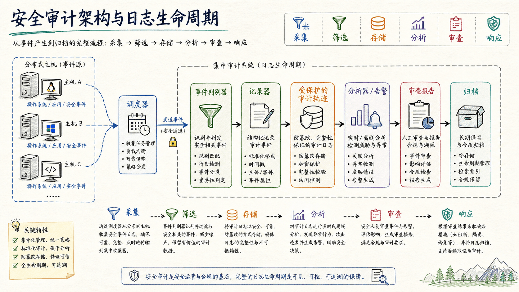 安全审计架构与日志生命周期