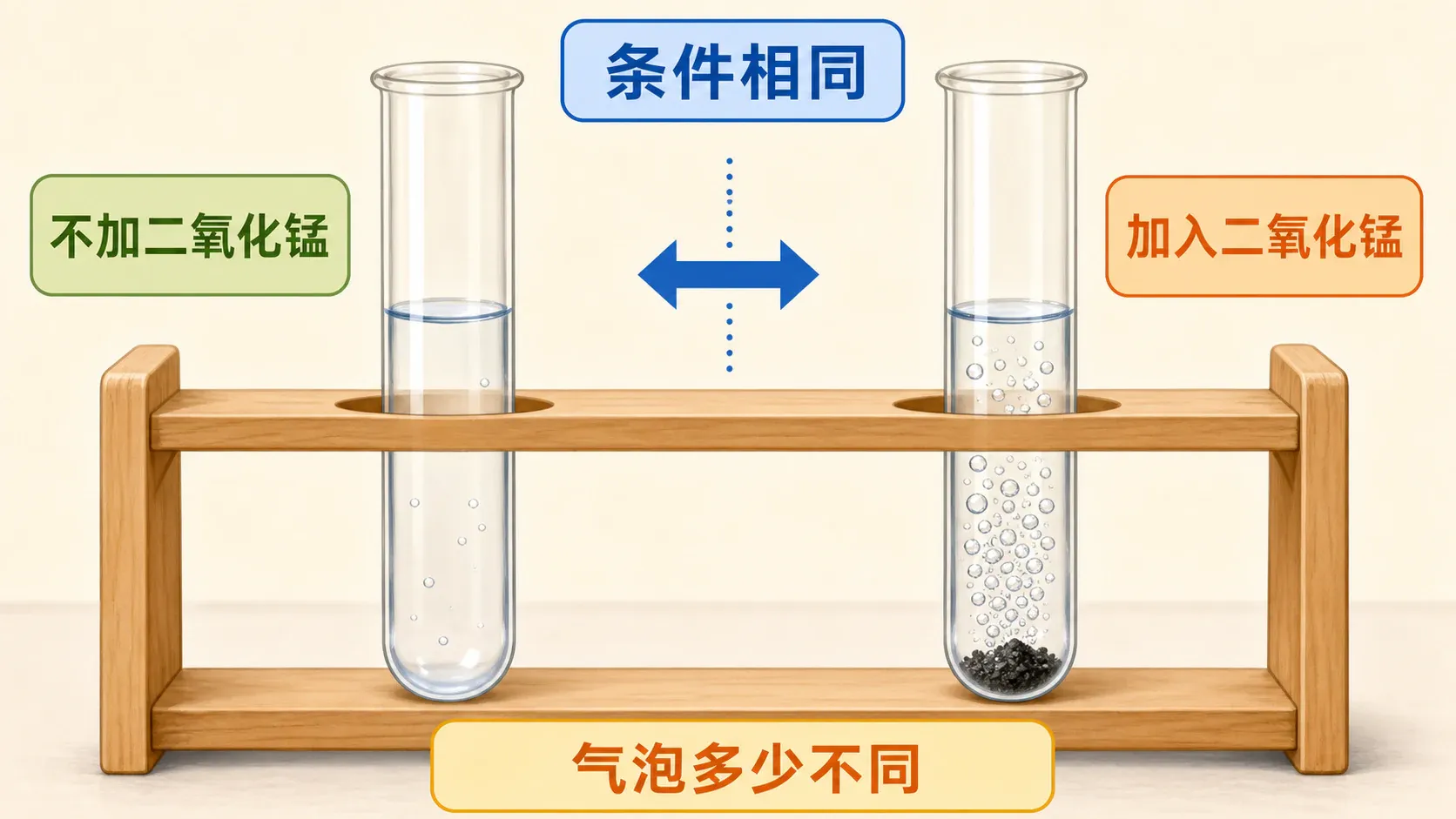 有无催化剂的对照实验