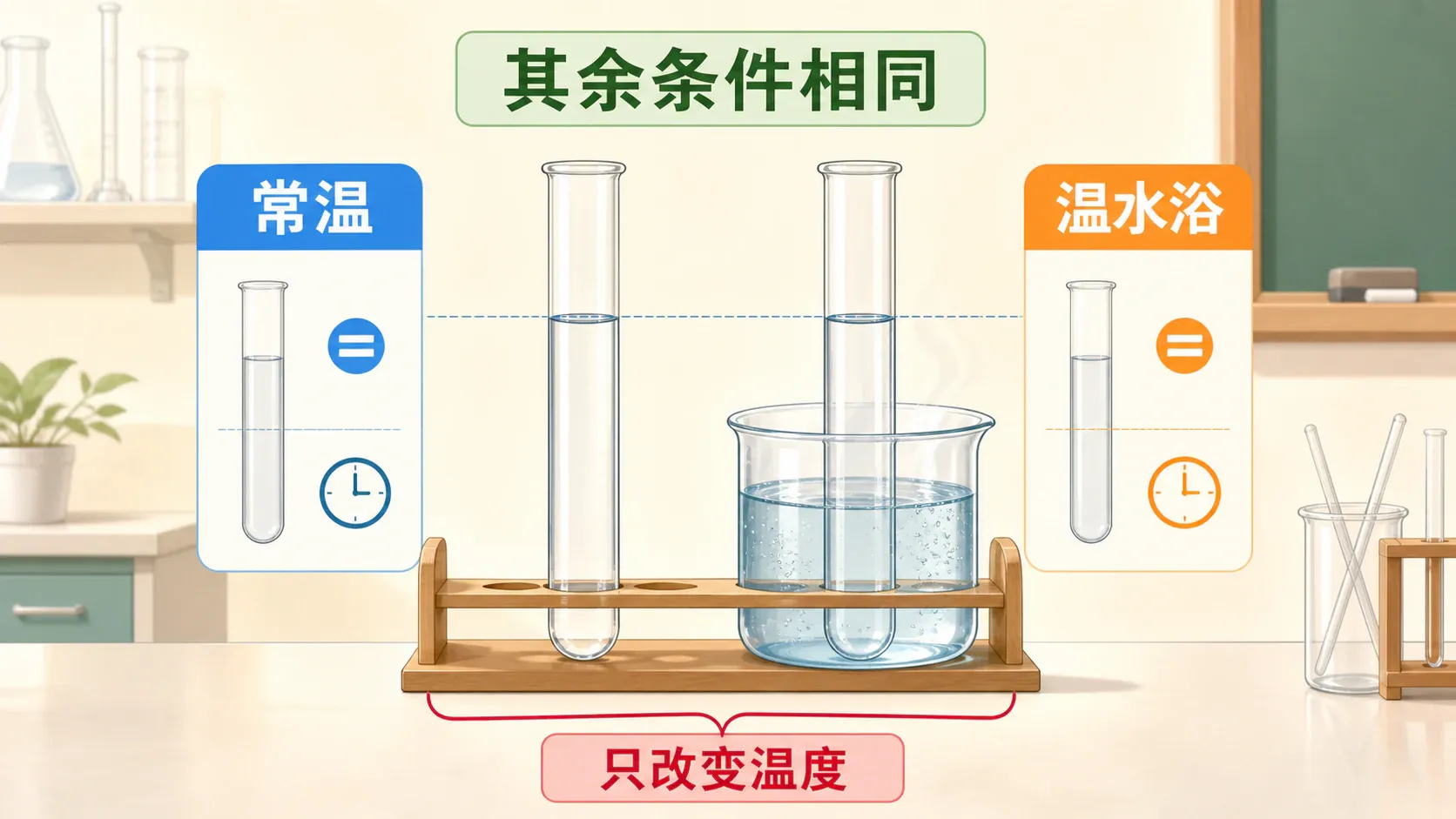 控制变量的两组对比实验