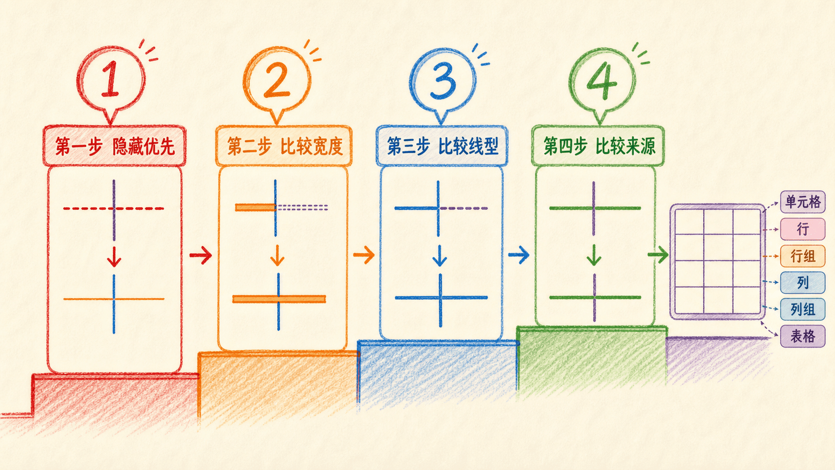 折叠边框冲突裁决顺序