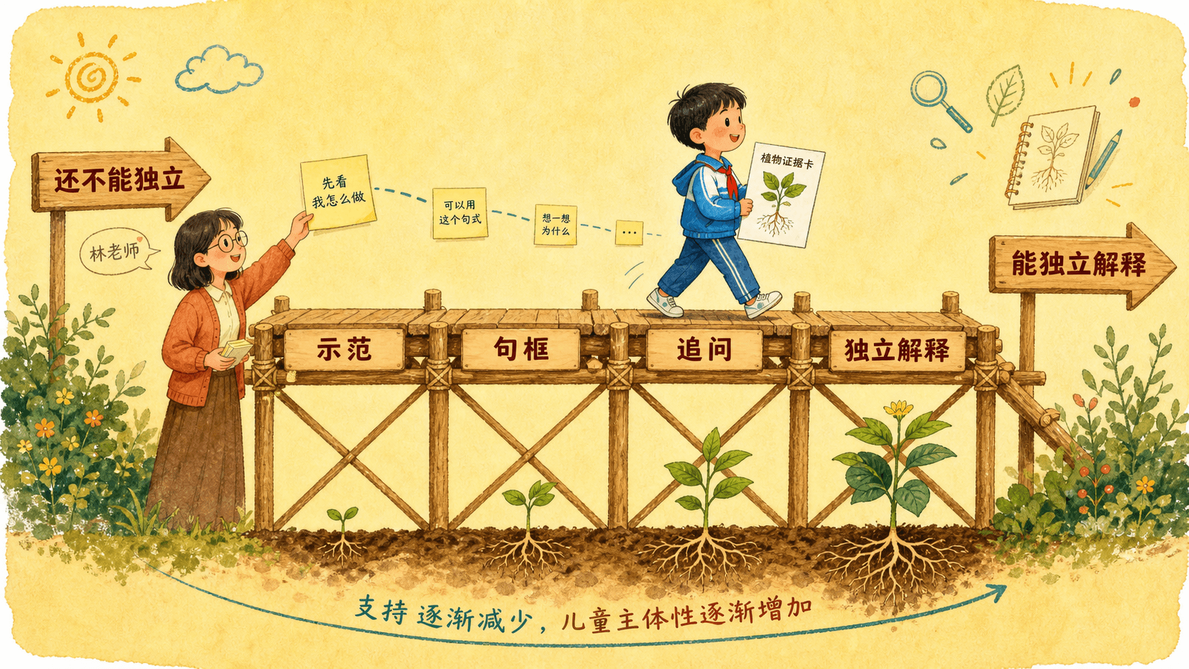 可撤除的学习支架
