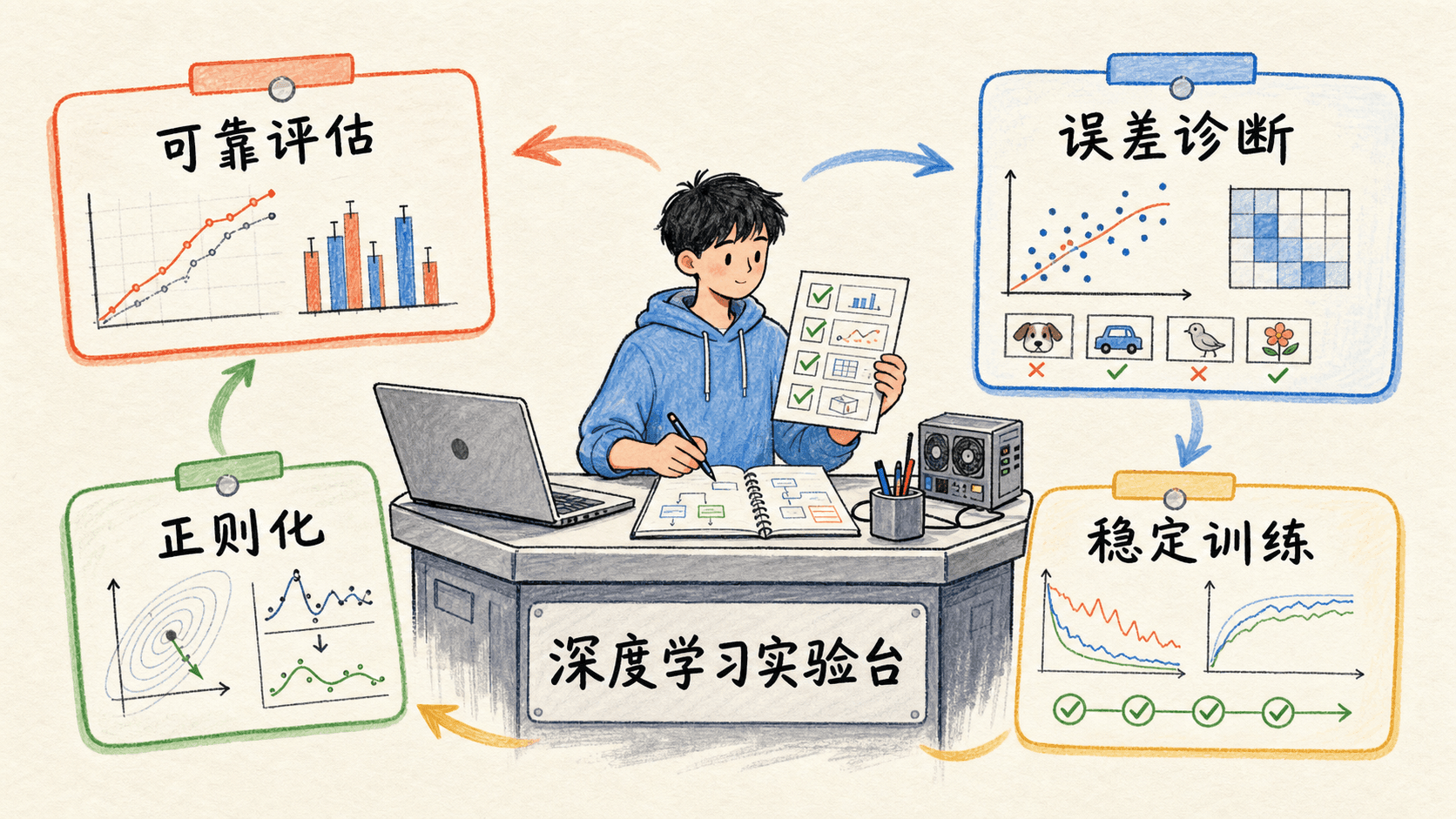 从能运行到可信实验:可靠评估、误差诊断、正则化与稳定训练