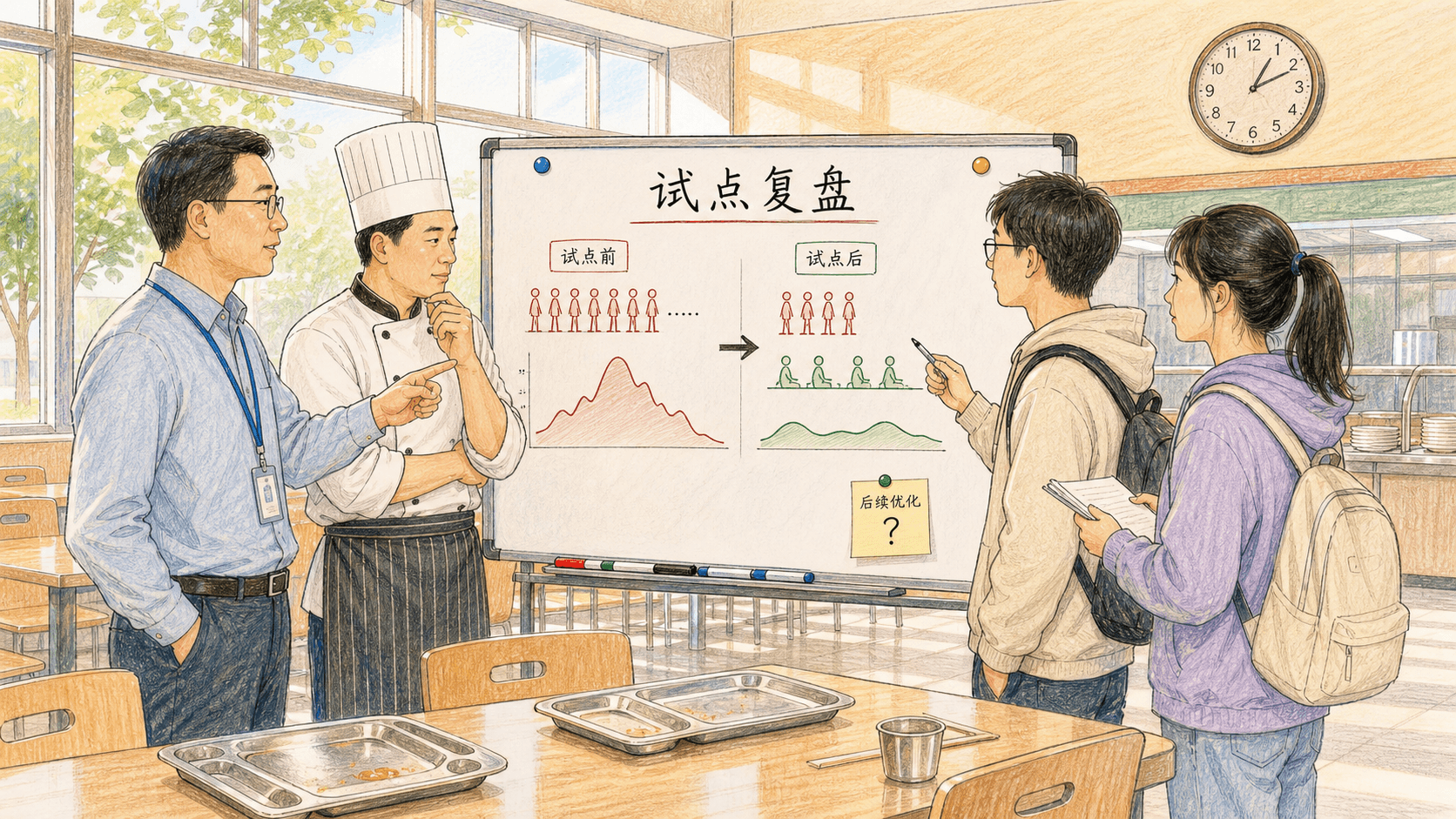课程插图:反事实对照示意:优惠窗口与相近未优惠窗口并列,标出考试周、天气、窗口数量等混杂因素
