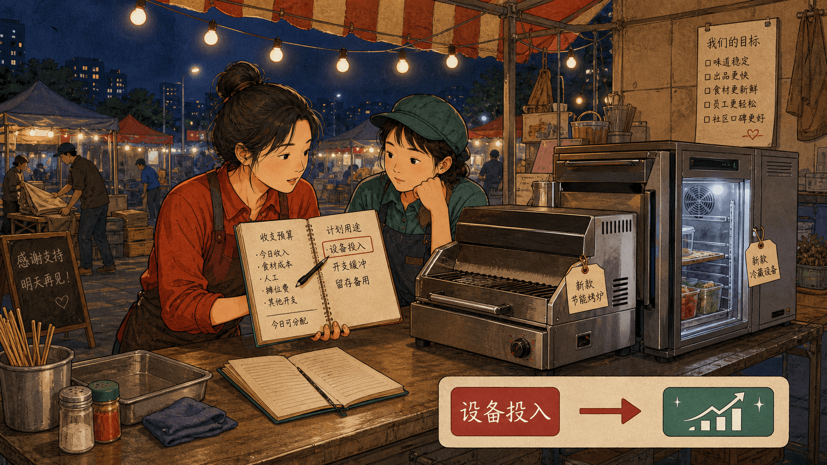 课程插图:技术与规则:社区小程序展示空位、收款记录和申诉入口,同时提示数字门槛与隐私边界