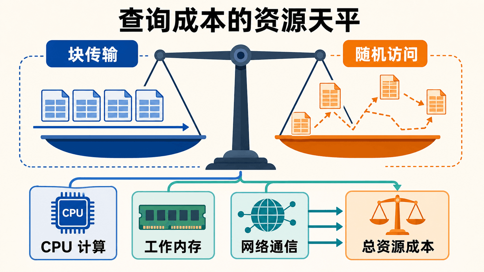 查询成本中传输延迟与资源权衡