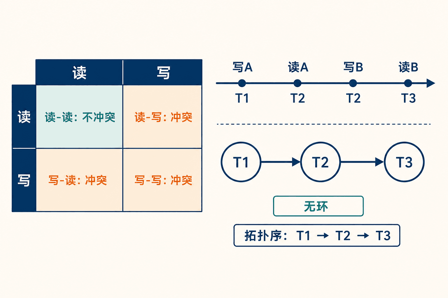 从冲突操作到优先图和拓扑序