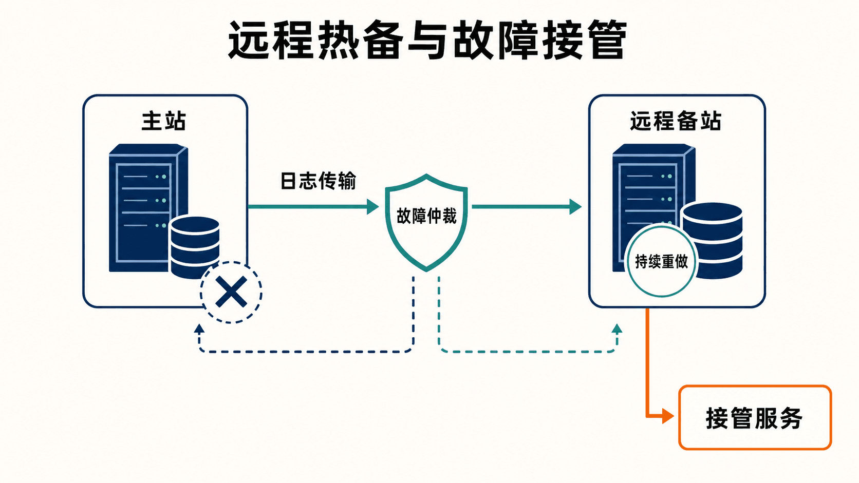 主备日志传输、热备应用与故障接管