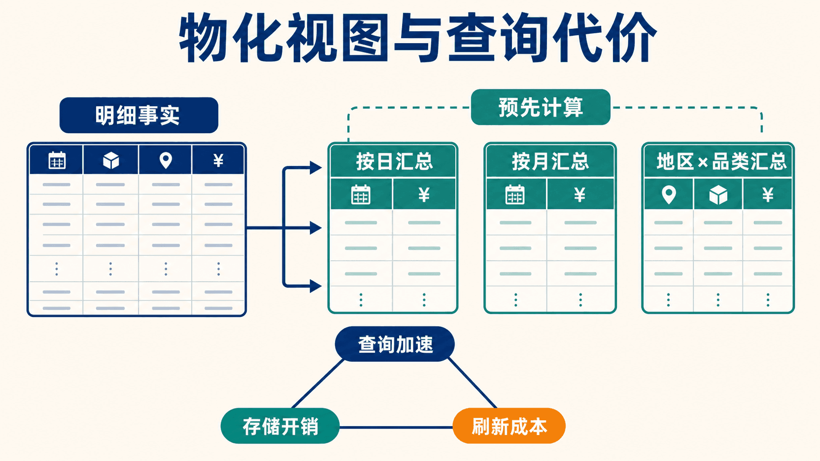 物化视图的查询加速与维护权衡