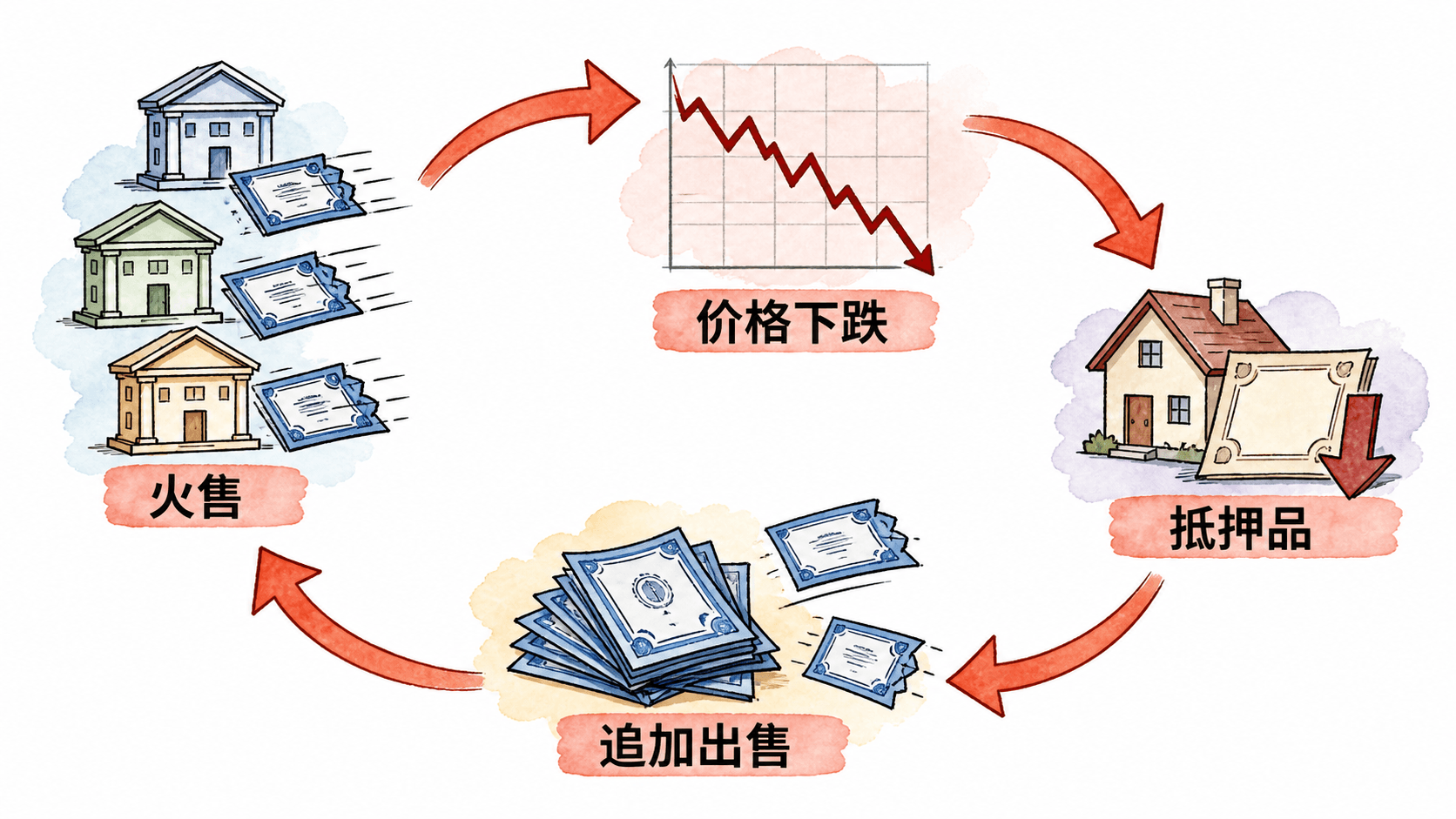 机构同时出售资产引发价格下跌