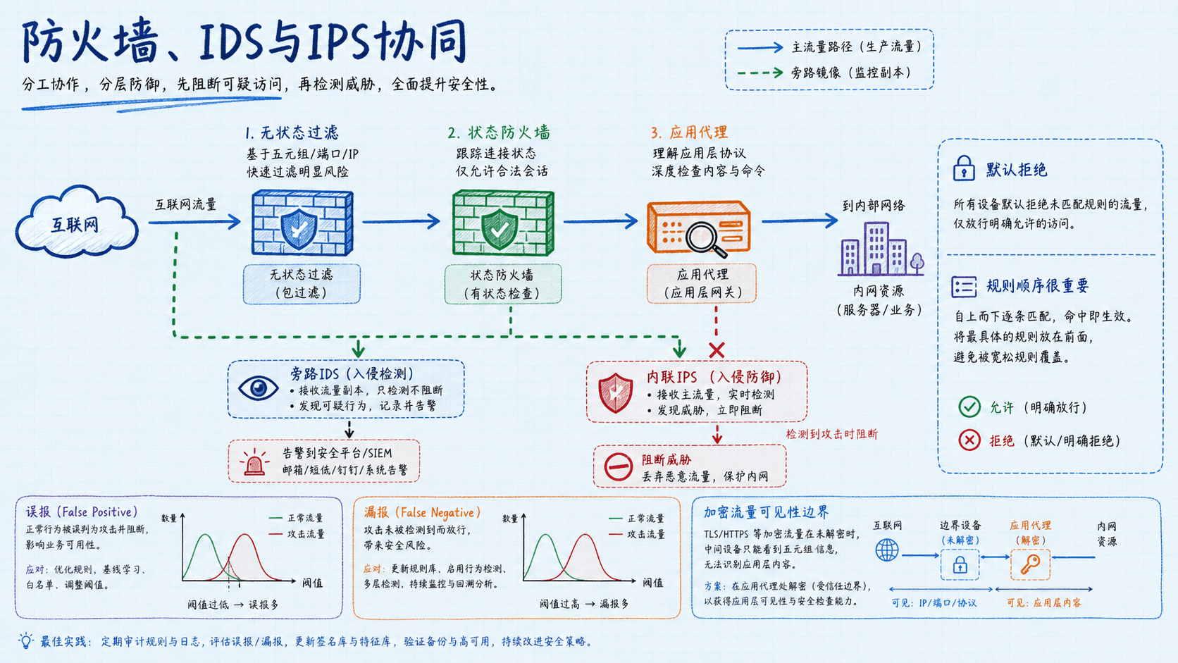 防火墙IDS与IPS的协同和可见性边界