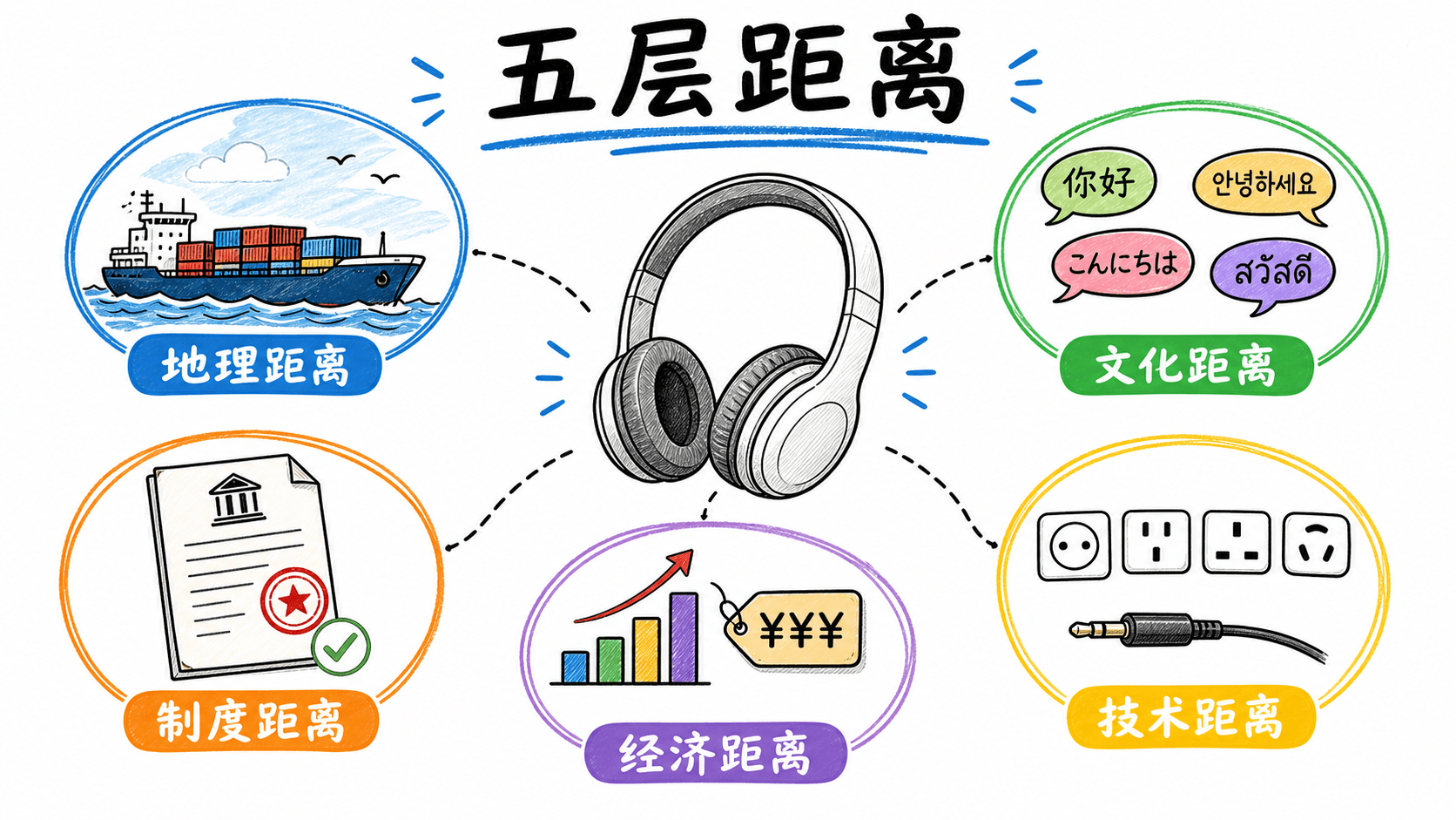 贸易距离不止运费:物流、制度、信息、组织与心理距离共同影响一款耳机进入新市场