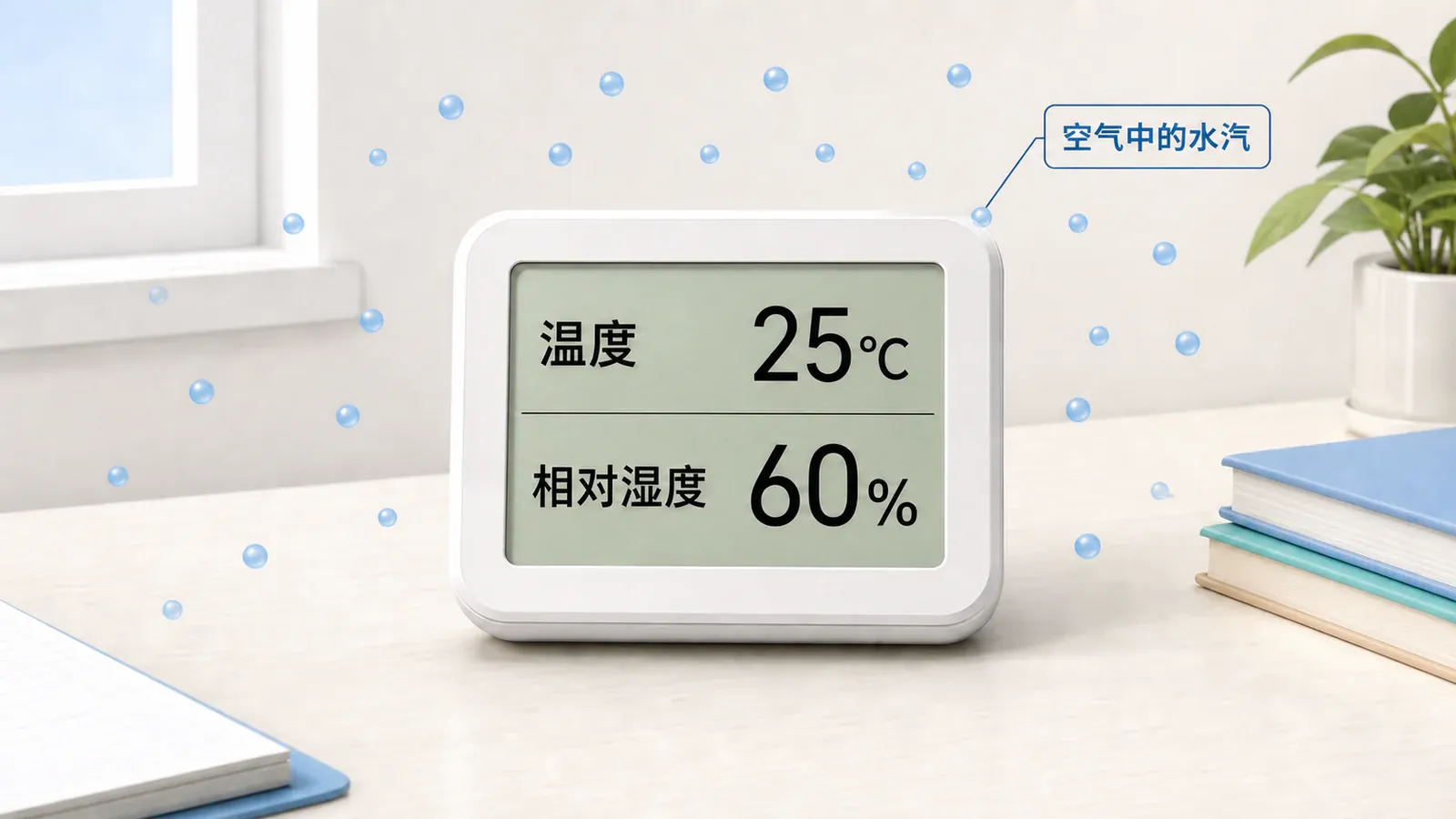温湿度传感器显示温度与相对湿度