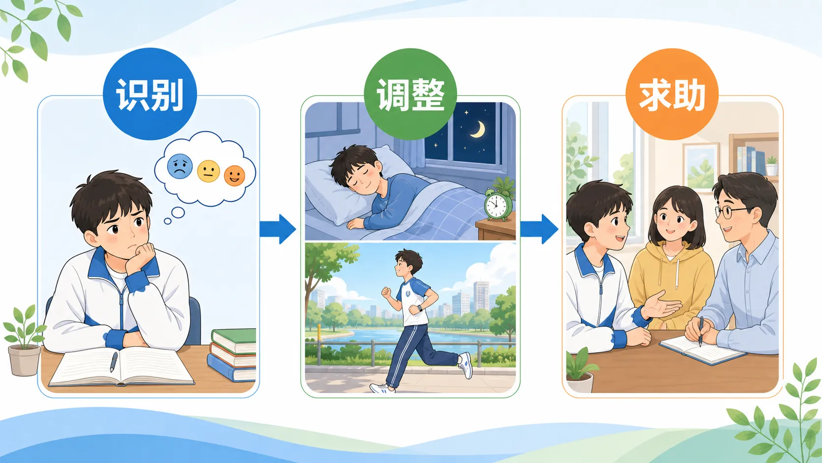 压力应对的健康路径:识别情绪、调整节律、寻求支持