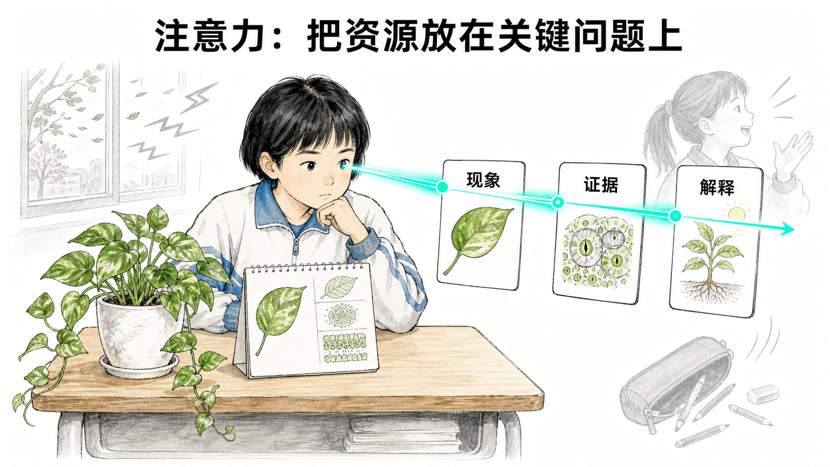注意力把资源聚焦到现象、证据与解释
