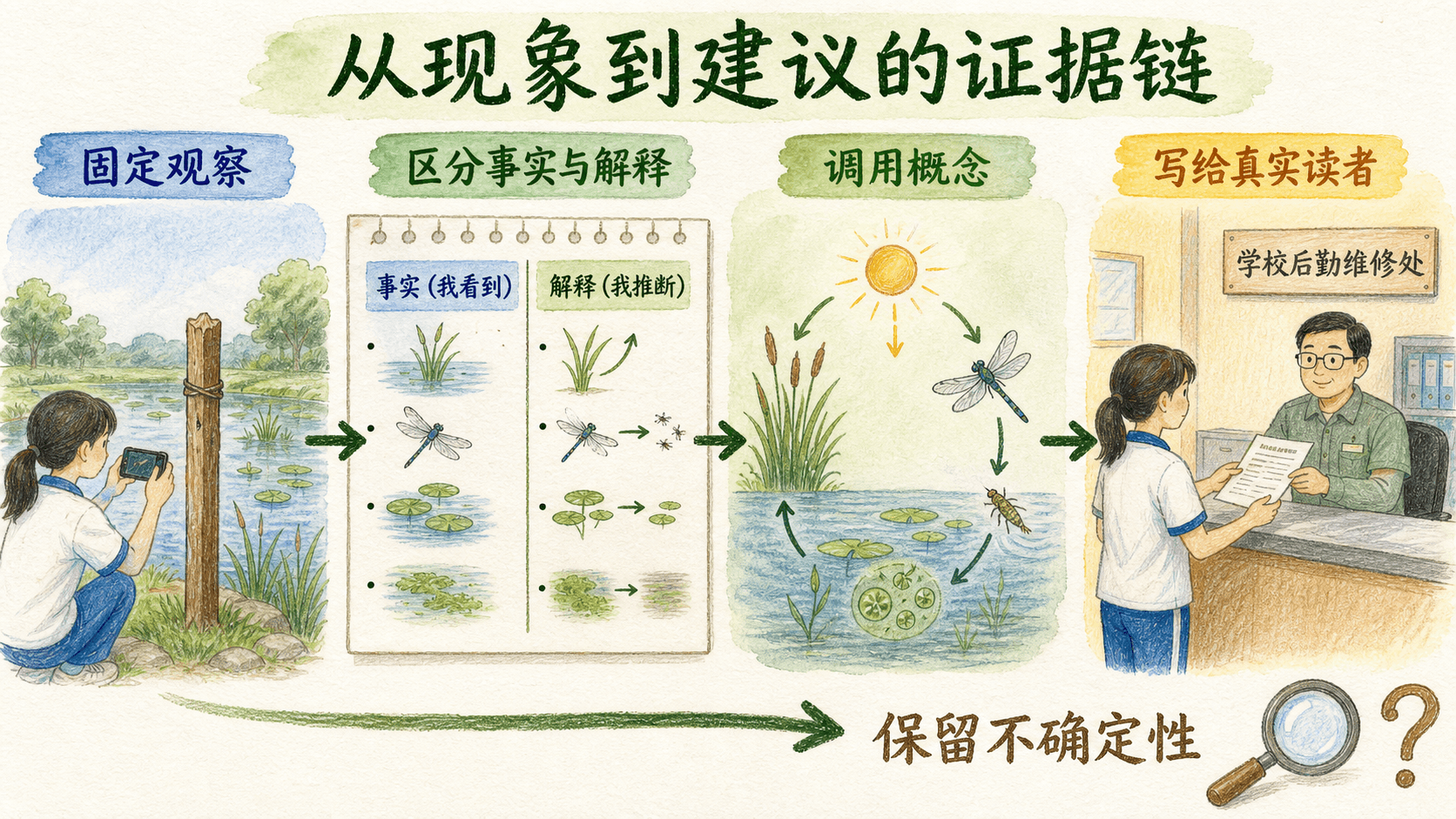 从现象到建议的证据链