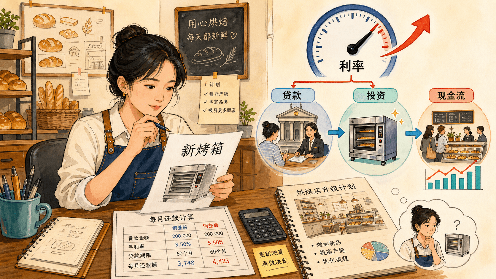 利率变化通过融资与储蓄影响总需求的路径