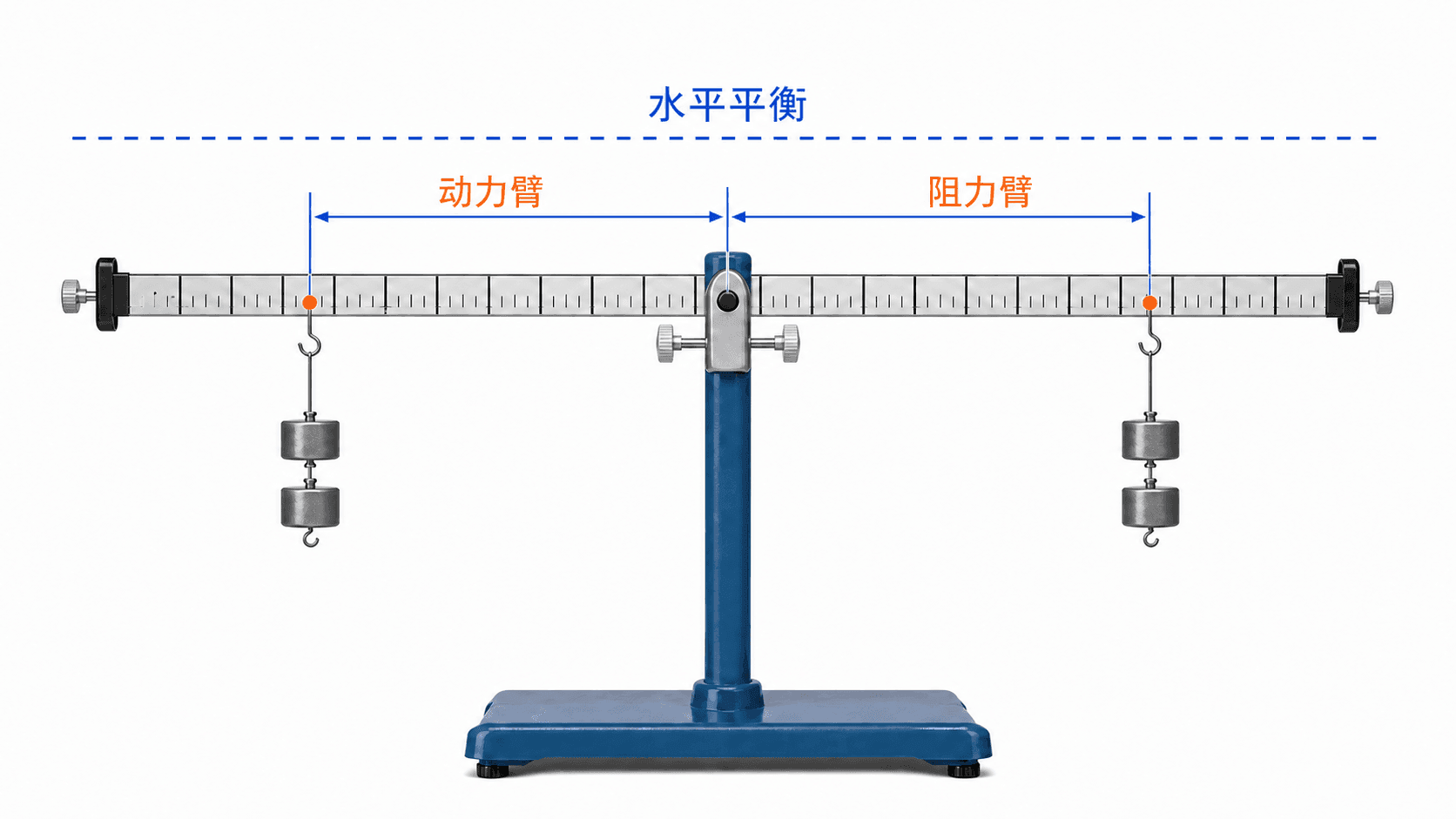 探究杠杆平衡条件的装置与水平调节
