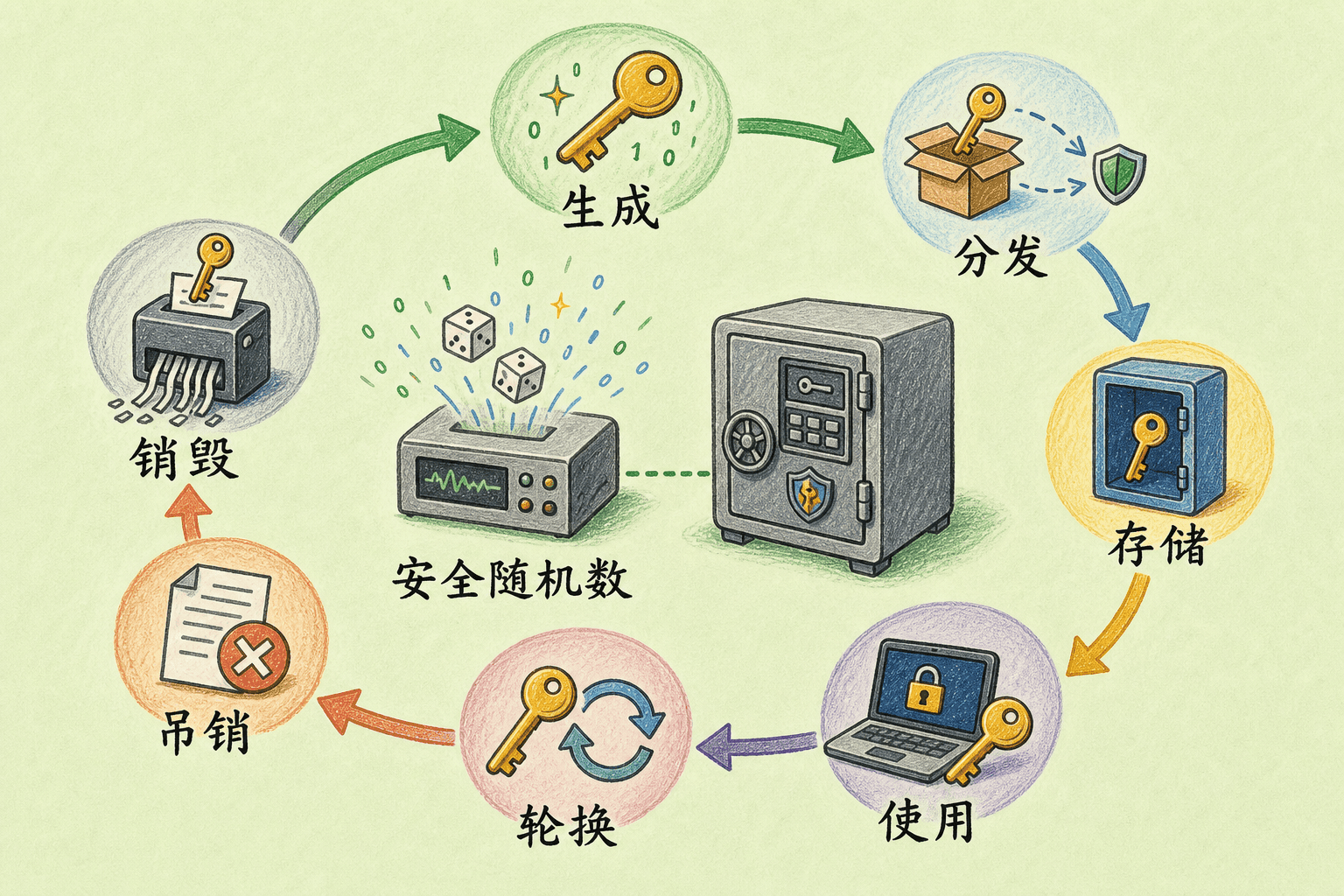密钥生命周期与安全随机数