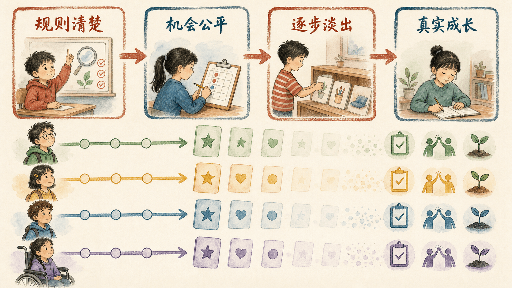 从靠近与手势到依规协同的低干预回应阶梯