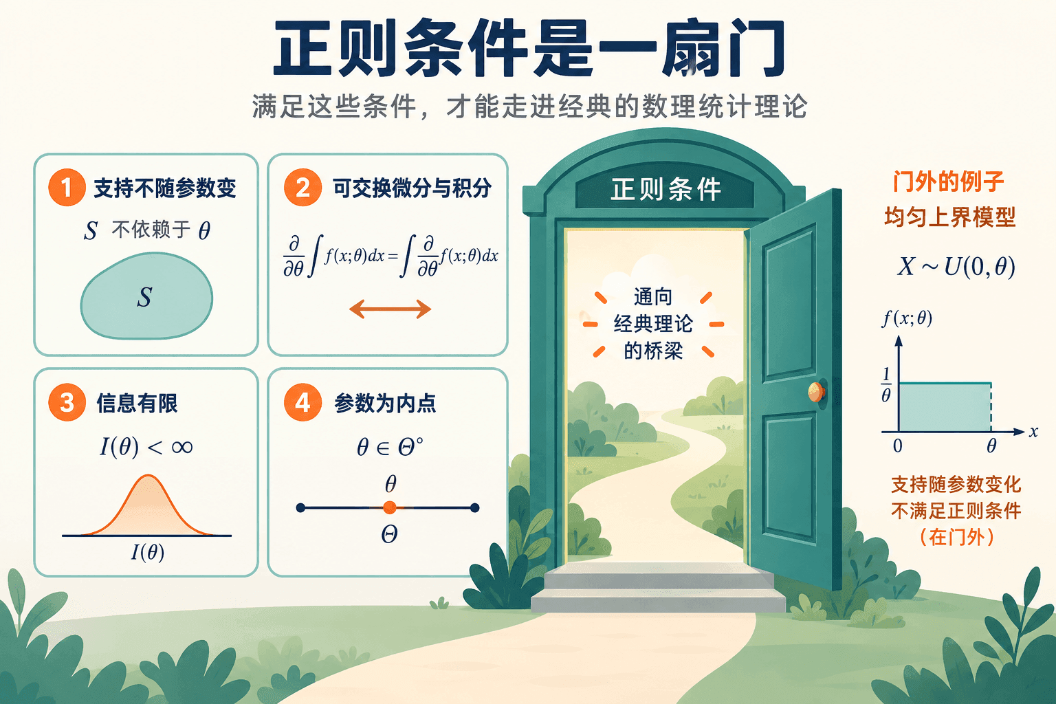 正则条件是一扇门