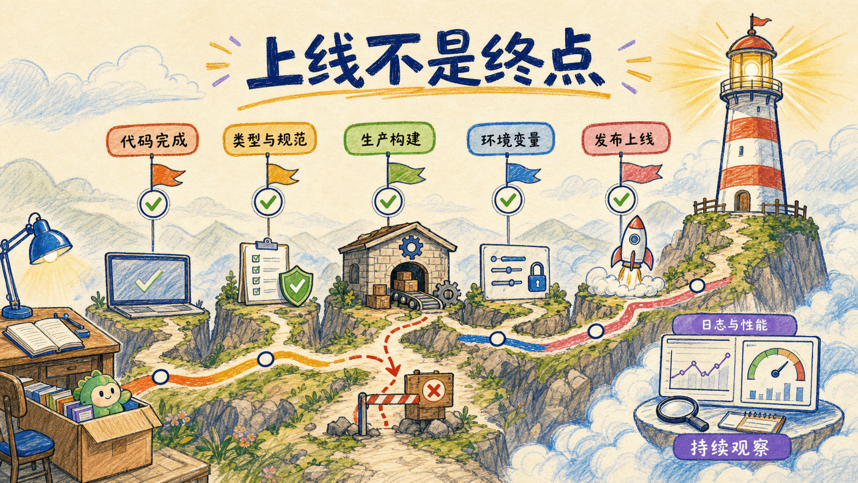 从四道质量门到生产部署的流程