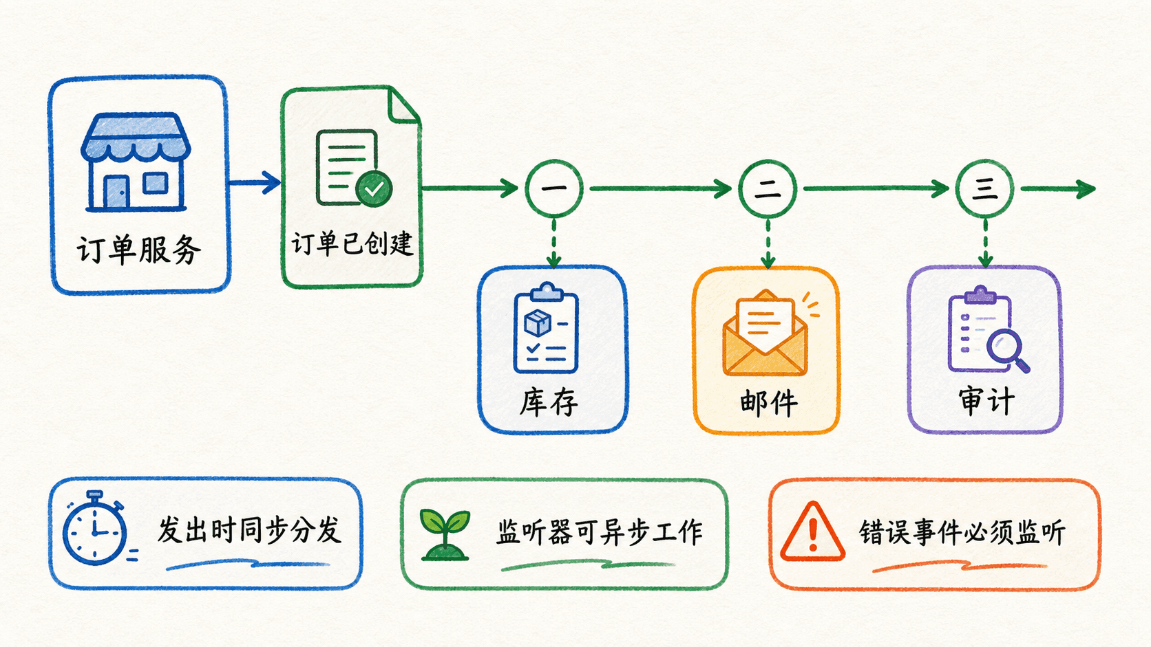 EventEmitter 同步分发事件及错误处理