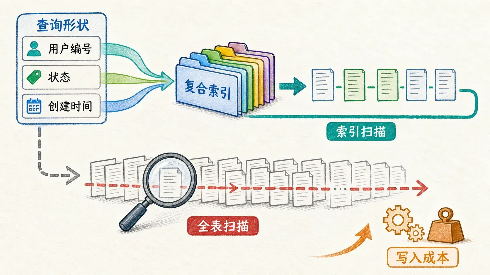 查询形状与复合索引的关系